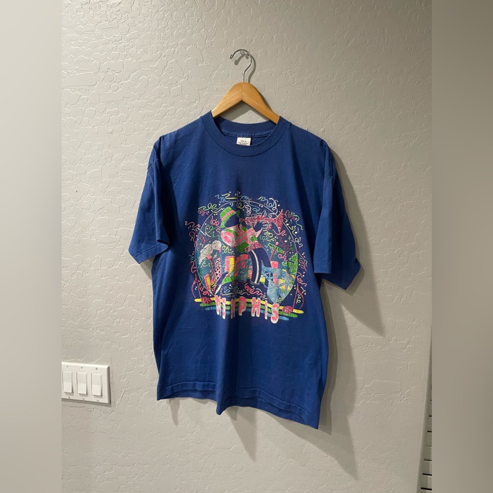 Vintage Memphis Blues‎ Rock N Roll Beale Street SS Shirt